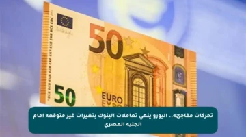تحركات مفاجئة.. اليورو ينهي تعاملات البنوك بتغيرات غير متوقعة أمام الجنيه المصري